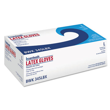 Boardwalk® General-purpose Latex Gloves, Natural, Large, Powder-free, 4.4 Mil, 1000-carton freeshipping - TVN Wholesale